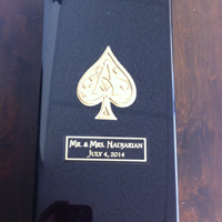 Engraved Ace of Spades Champagne