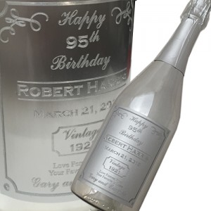Custom Engraved Label Champagne