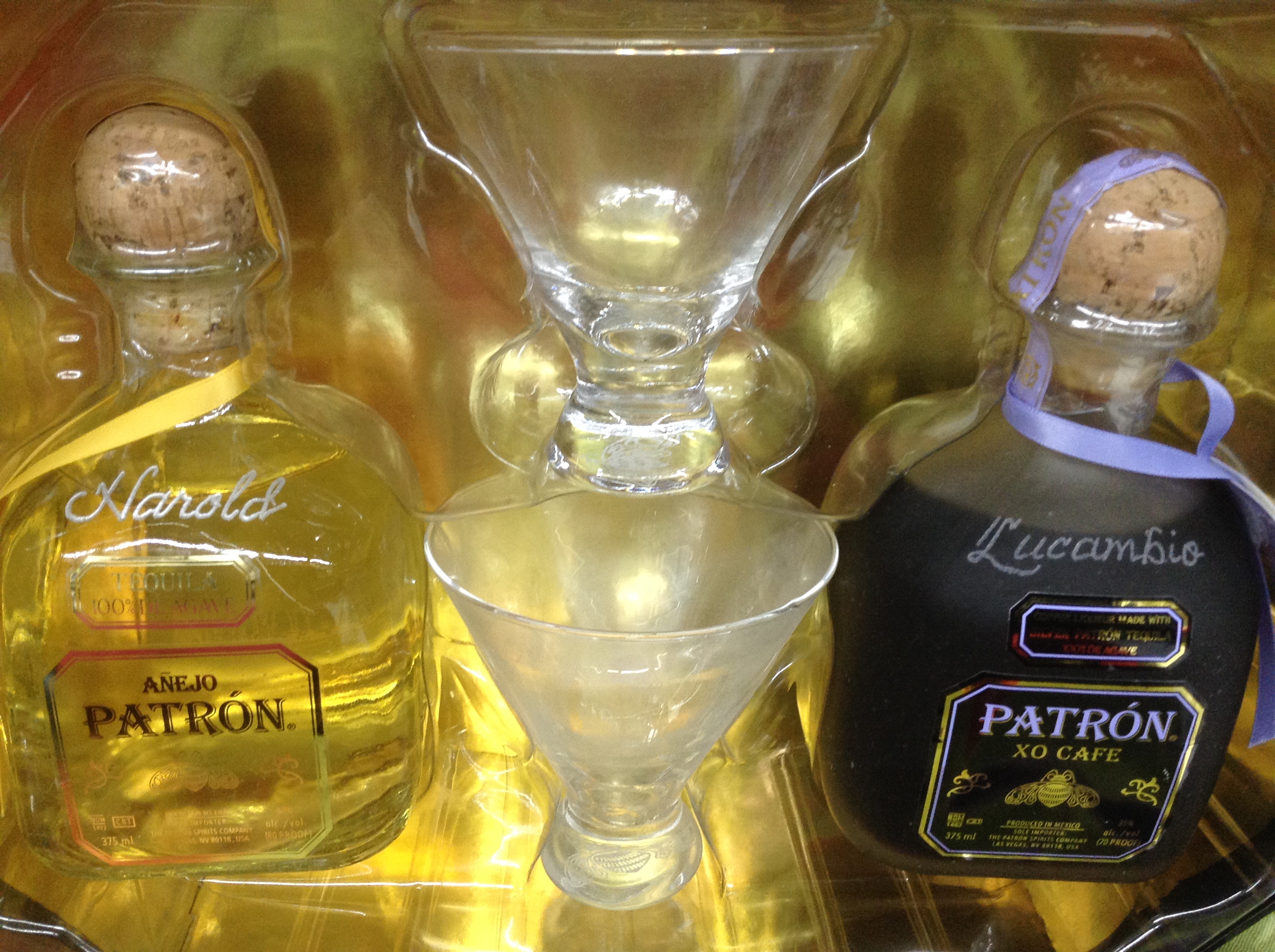 Tequila Patrón on-site engraving